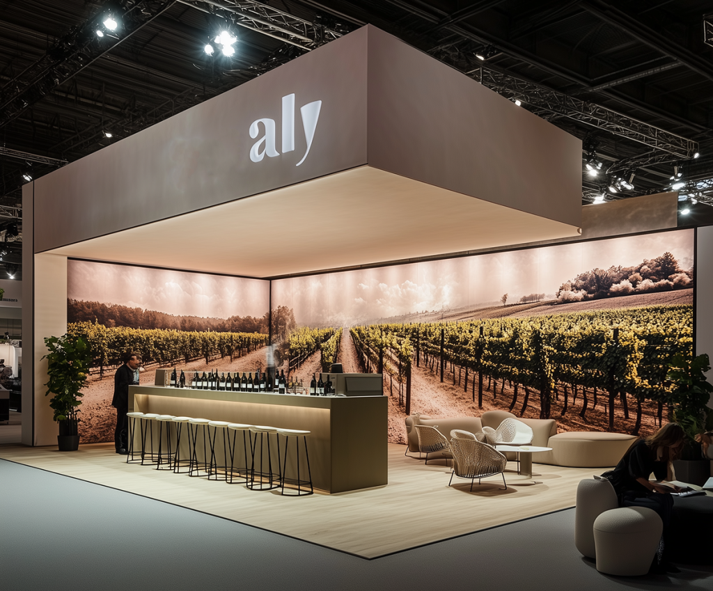 allestimento stand fiera al Vinitaly